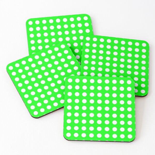 Item preview, White Polka Dots on Green* designed and sold by Goods4SaleNow.