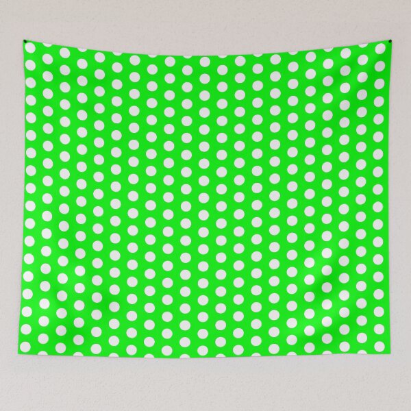 Item preview, White Polka Dots on Green* designed and sold by Goods4SaleNow.