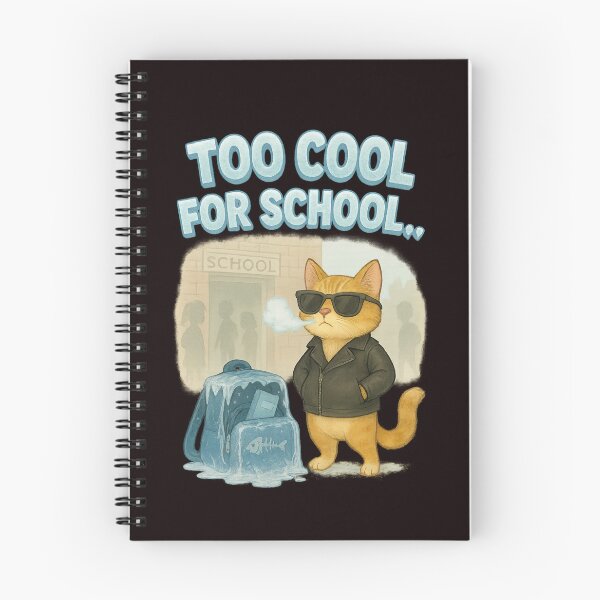 Item preview, Too Cool for School – Ice-Cold Cat Attitude designed and sold by Tadeusz1.