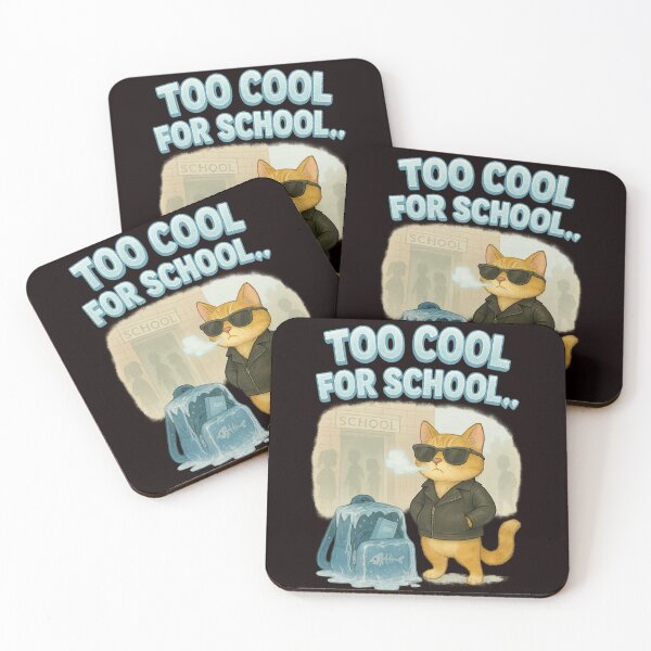 Item preview, Too Cool for School – Ice-Cold Cat Attitude designed and sold by Tadeusz1.