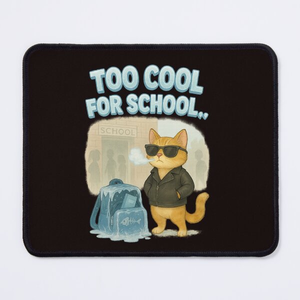 Item preview, Too Cool for School – Ice-Cold Cat Attitude designed and sold by Tadeusz1.