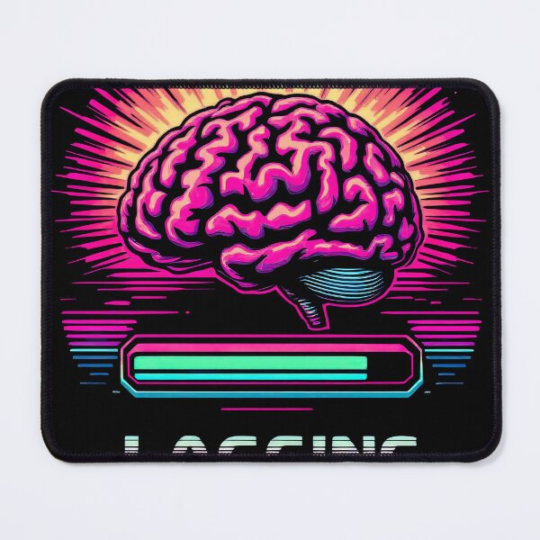 Item preview, A computer brain with a loading bar on it designed and sold by cafegrafis.