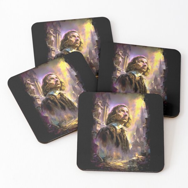 Item preview, John Milton – Ruins of Heaven Portrait Tee designed and sold by Somnagraphs.