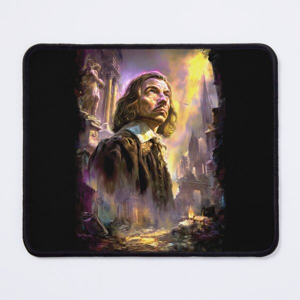 Item preview, John Milton – Ruins of Heaven Portrait Tee designed and sold by Somnagraphs.