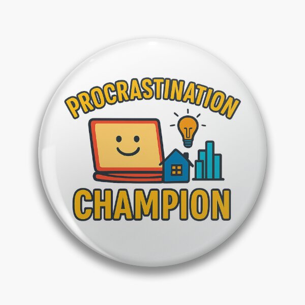 Item preview, Procrastination Champion – Funny saying design for T-shirts and more. designed and sold by Poptique.