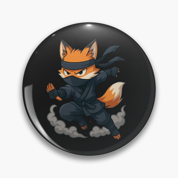 Item preview, Ninja Fox – Anime-Style Fox in Ninja Outfit with Smoke Effects designed and sold by ColorSplash123.