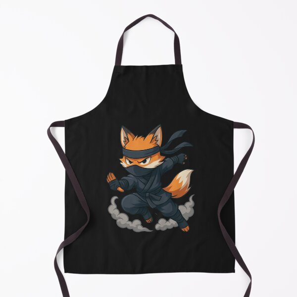 Item preview, Ninja Fox – Anime-Style Fox in Ninja Outfit with Smoke Effects designed and sold by ColorSplash123.