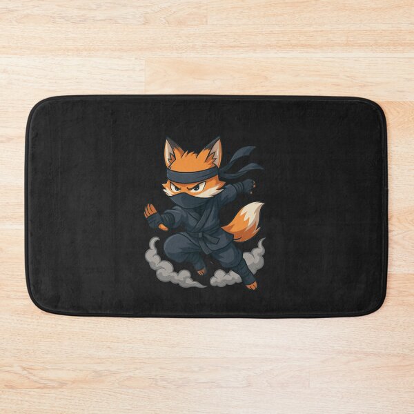Item preview, Ninja Fox – Anime-Style Fox in Ninja Outfit with Smoke Effects designed and sold by ColorSplash123.