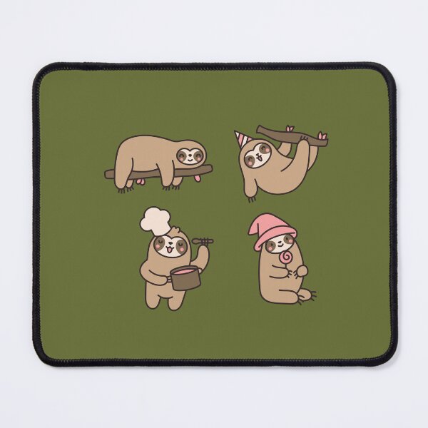 Item preview, kawaii sloth mood classic sticker designed and sold by anandsiva2703.