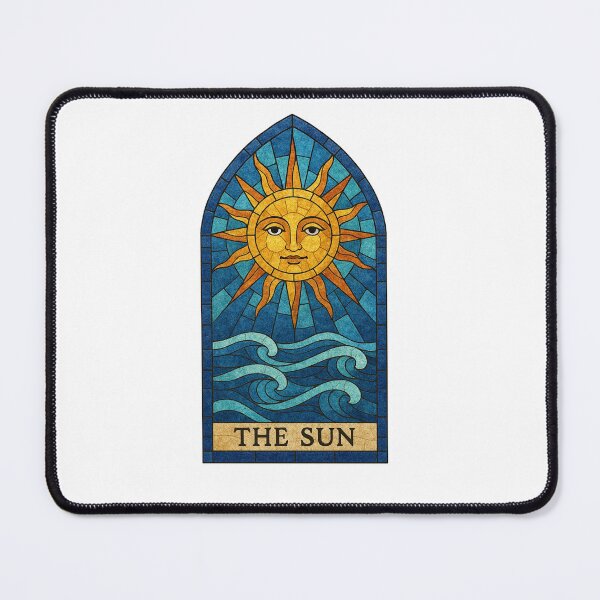 Item preview, The Sun Tarot Stained Glass Mosaic Art designed and sold by Broken Minimalister.