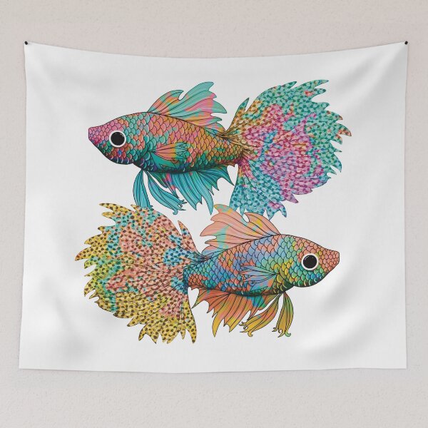 Item preview, Fighting Fish designed and sold by Karin Taylor.