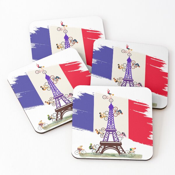 Item preview, Tour de France cyclists over the Eiffel Tower designed and sold by thefrenchyviet.