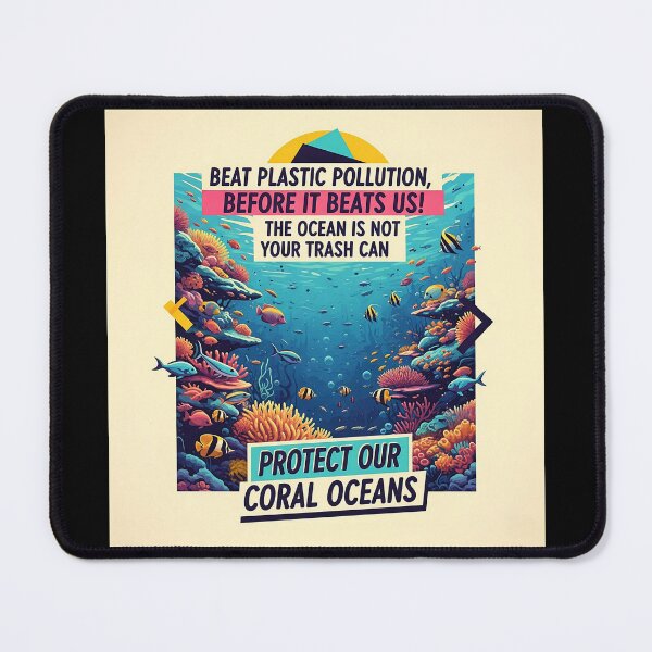 Item preview, Vintage 80s Style Graphic "Protect Our Coral Oceans" designed and sold by ART-POD-PL.