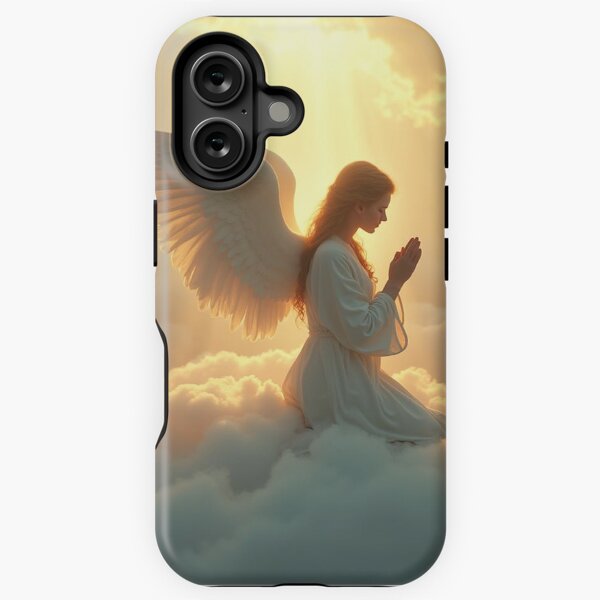 Angel Praying on a Cloud iPhone Tough Case