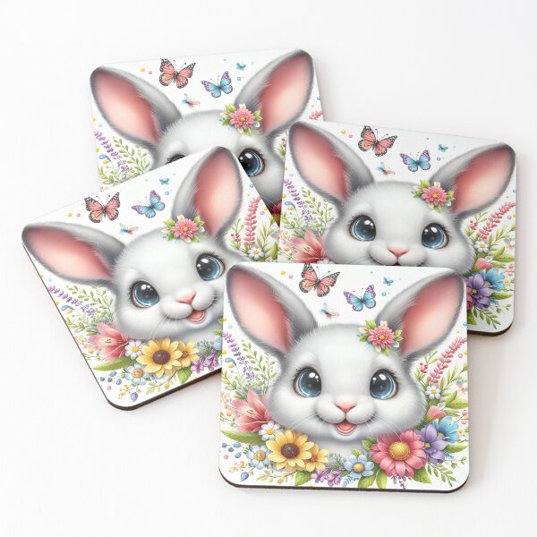 Item preview, The rabbit and the flowers  designed and sold by KITOURB.