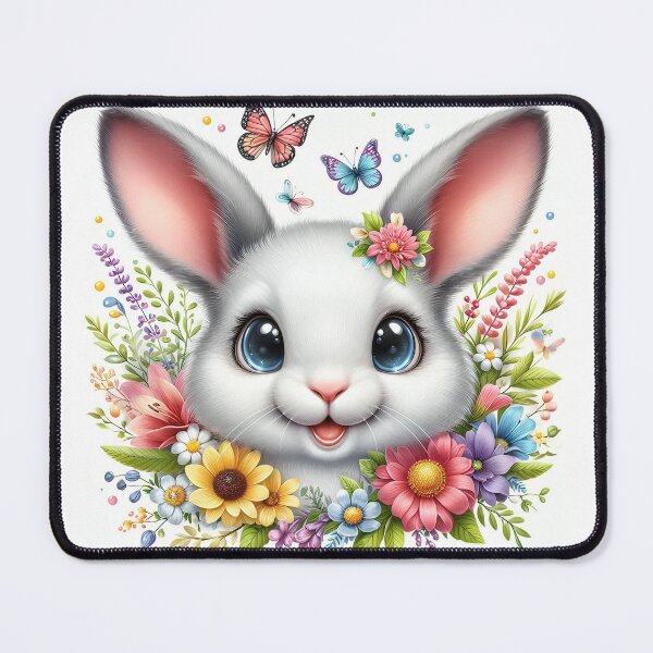 Item preview, The rabbit and the flowers designed and sold by KITOURB.