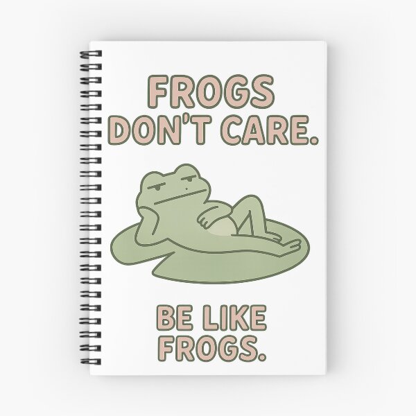 Item preview, Frogs Don’t Care. Be Like Frogs – Calm Chaos Meme Design designed and sold by VibeSnax.