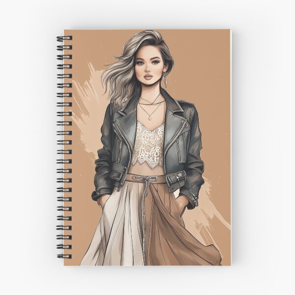 Item preview, Boho Armor Fashion Illustration | Edgy Bohemian Girl | Strong Confident Woman Style designed and sold by KAYJAY DESIGNS.