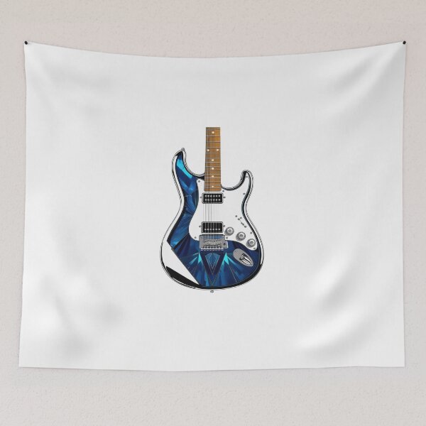 Item preview, Gorgeous Shiny Blue Guitar  designed and sold by Koko Doko.