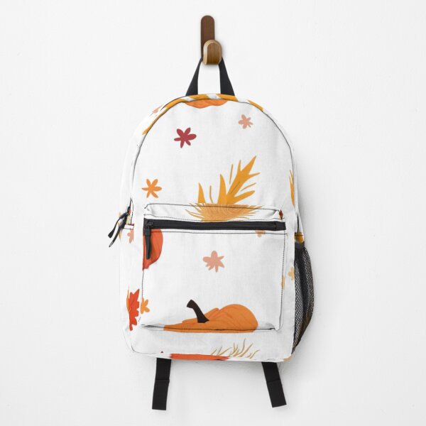 Item preview, Whimsical Autumn Halloween Pattern with Pumpkins & Scarecrows designed and sold by Leen Artie Studio.