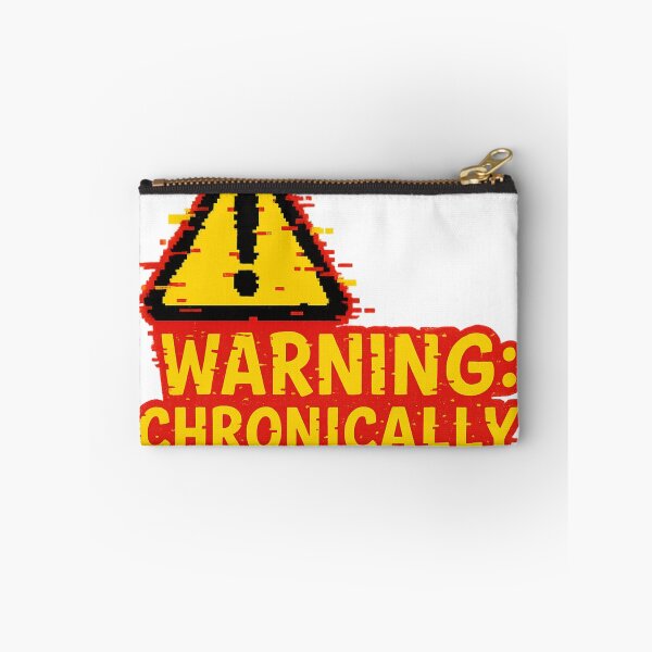 Item preview, WARNING: Chronically Online – Internet Addict Meme Design designed and sold by VibeSnax.
