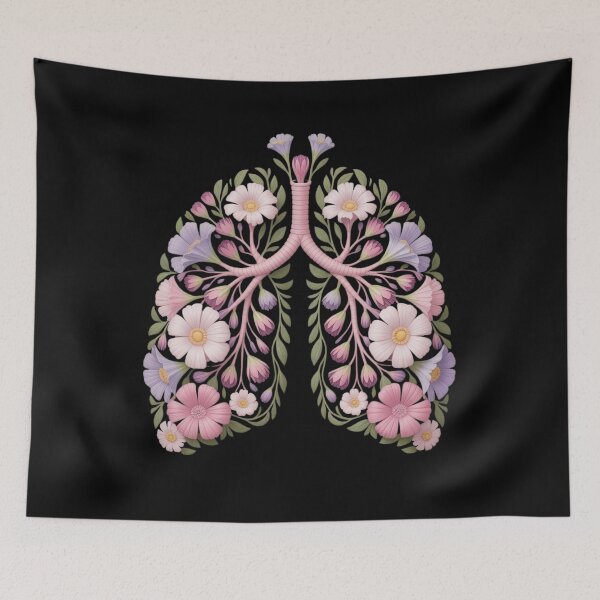 Item preview, Floral Lungs Respiratory Blossoming Breath Speaks Health designed and sold by Magzars.