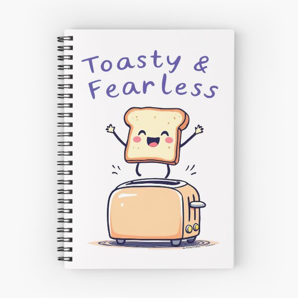 Item preview, There is a toasty and fearless toaster with a toaster on top designed and sold by cafegrafis.