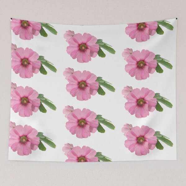 Item preview, Hollyhocks Flower Garden Art designed and sold by bvdesignart.