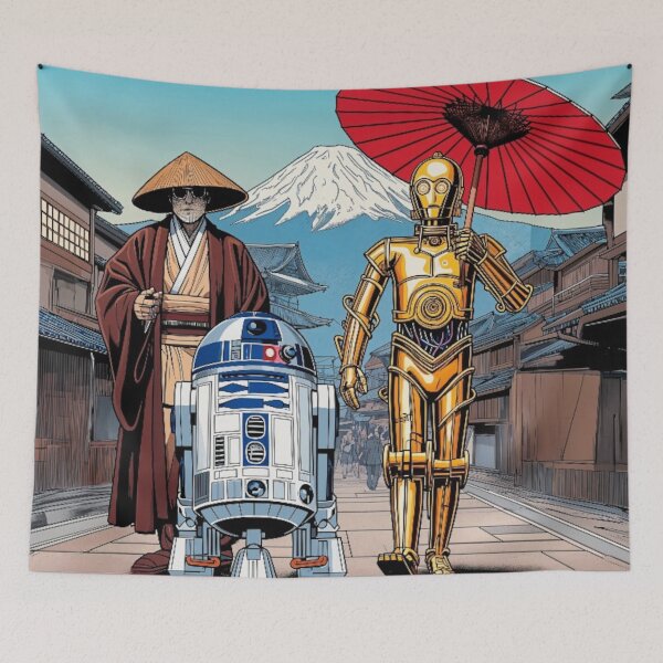 Item preview, Classic sci-fi movie droids and force master enjoy a trip to Japan designed and sold by SammyMorry.