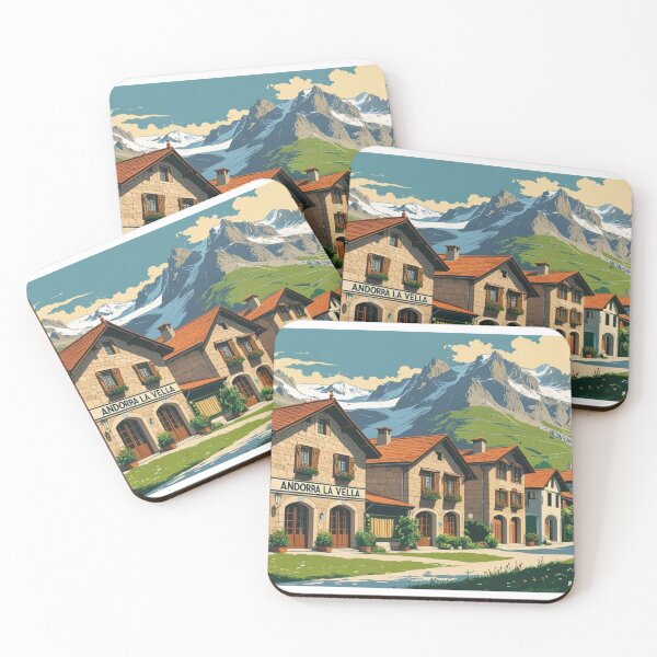 Item preview, Andorra la Vella – vintage mountain design and alpine architecture designed and sold by StormArte.