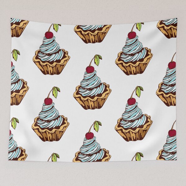 Item preview, Cherry Delight Cupcake designed and sold by AlisaArtDecor.