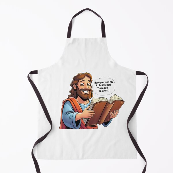 Item preview, Jesus asking if people are reading the bible because there will be a test. designed and sold by crazyteesandmore.com.