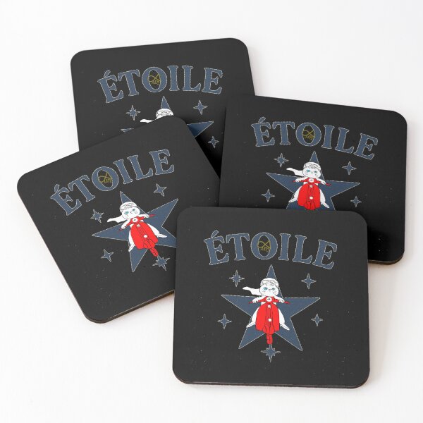 Item preview, LaMaisonOfMY CUTE FRENCH LOVE COLLECTION No.15 Étoile ON BLACK designed and sold by LaMaisonOfMY.