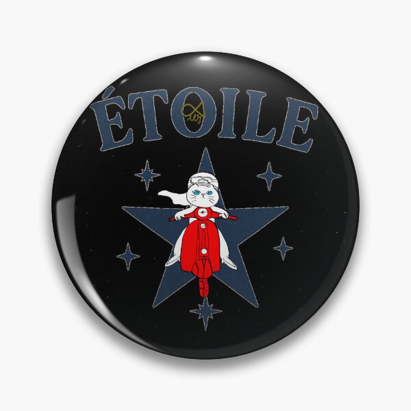 Item preview, LaMaisonOfMY CUTE FRENCH LOVE COLLECTION No.15 Étoile ON BLACK designed and sold by LaMaisonOfMY.