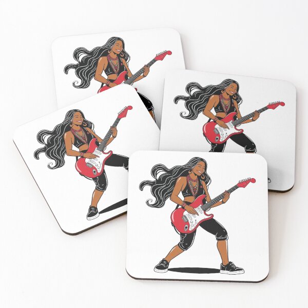Item preview, Groovy Guitarist Girl  designed and sold by Koko Doko.