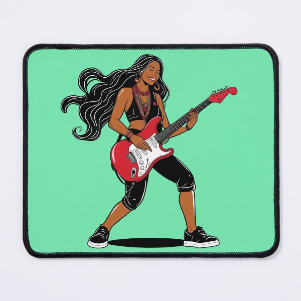 Item preview, Groovy Guitarist Girl designed and sold by Koko Doko.