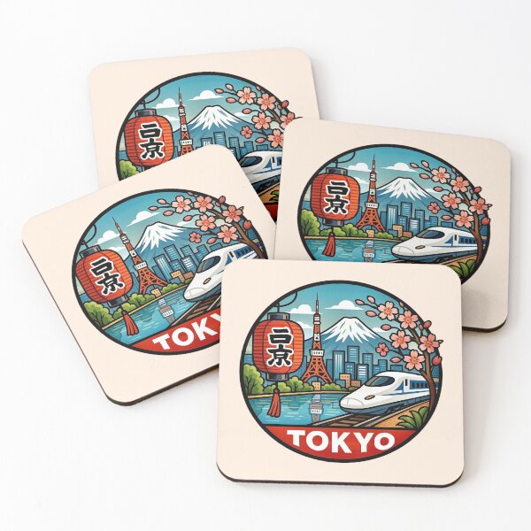 Item preview, Tokyo - Mount Fuji, Lantern & Cherry Blossoms designed and sold by Myra365Art.