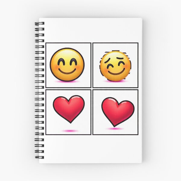 Item preview, Emoji to Heart Comic Sticker – Cute 4-Panel Emoji Transformation designed and sold by 001Haiba.