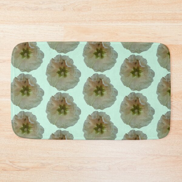 Item preview, pastel peach hollyhock designed and sold by ThePlantGoblin.