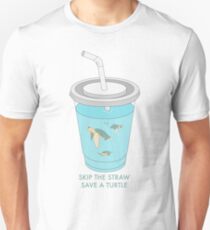 Skip the Straw Save a Turtle Unisex T-Shirt