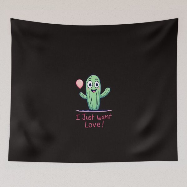 Item preview, A close up of a cactus with a balloon in its hand designed and sold by cafegrafis.