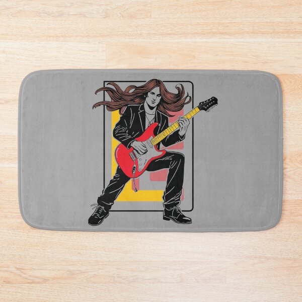 Item preview, Long hair Guitarist Black Suits  designed and sold by Koko Doko.