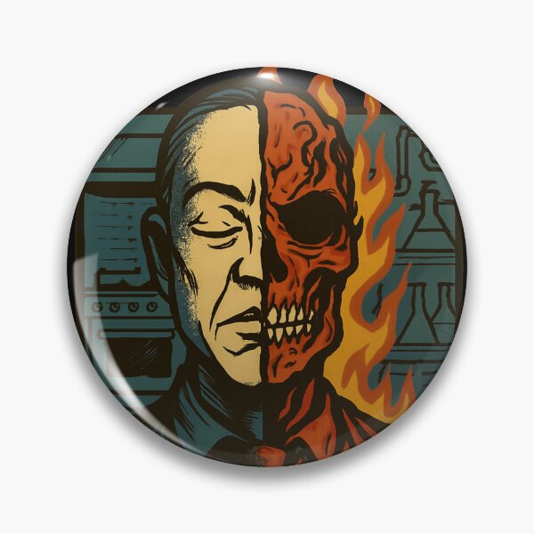 Item preview, Gus Fring Double Face - Breaking Bad comic book style design designed and sold by Artbesttopic.