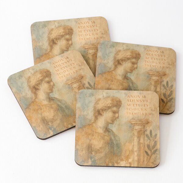 Item preview, Antique fresco fragment – vintage wall painting poster designed and sold by Bernd Friese.