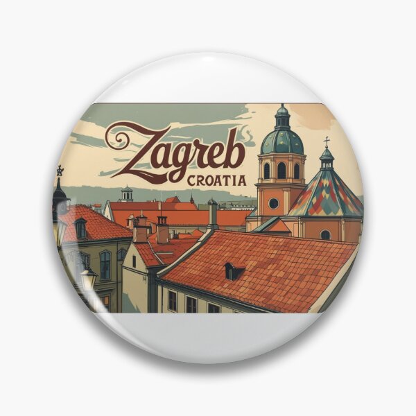 Item preview, Zagreb – Balkan charm with colorful rooftops designed and sold by StormArte.