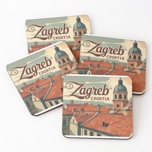 Item preview, Zagreb – Balkan charm with colorful rooftops designed and sold by StormArte.