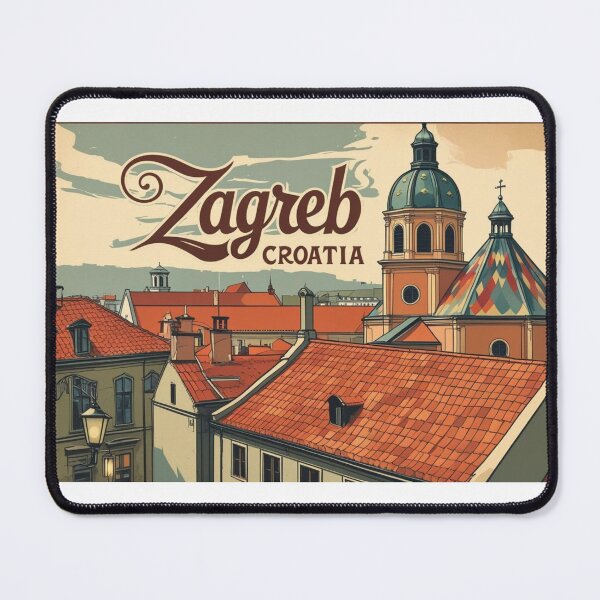 Item preview, Zagreb – Balkan charm with colorful rooftops designed and sold by StormArte.