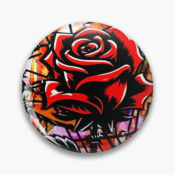 Artikelvorschau, Rote Rose Graffiti entworfen und verkauft von ViaARTfactory.