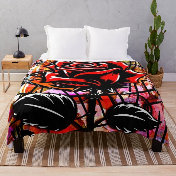 Item preview, Red Rose Graffiti designed and sold by ViaARTfactory.