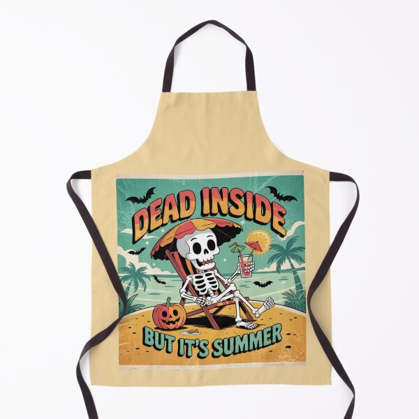 Item preview, Dead Inside But It’s Summer – Funny Skeleton Beach Vibes Design designed and sold by Aredbox.